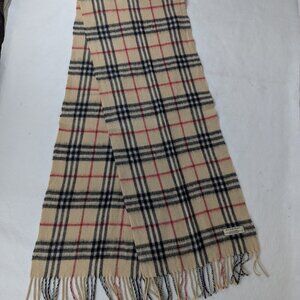 BURBERRY Cashmere Plaid Scarf – Classic Nova Check Beige – SHIPS TODAY DEAL